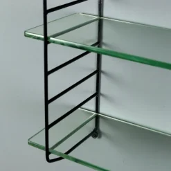 Pamono Mid-Century Wall-Mounted Bookcase, 1960s New