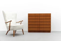 Pamono Mid-Century Walnut Chest of Drawers, 1960s Outlet