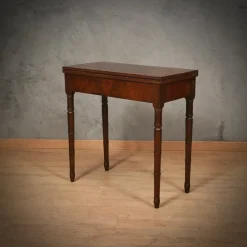 Pamono Mid-Century Walnut Openable Card Table, 1930s