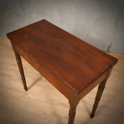 Pamono Mid-Century Walnut Openable Card Table, 1930s