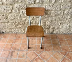 Pamono Mid-Century Wood & Metal Children's Chair, 1950s Clearance