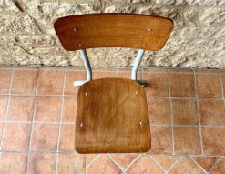 Pamono Mid-Century Wood & Metal Children's Chair, 1950s Clearance