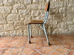 Pamono Mid-Century Wood & Metal Children's Chair, 1950s Clearance