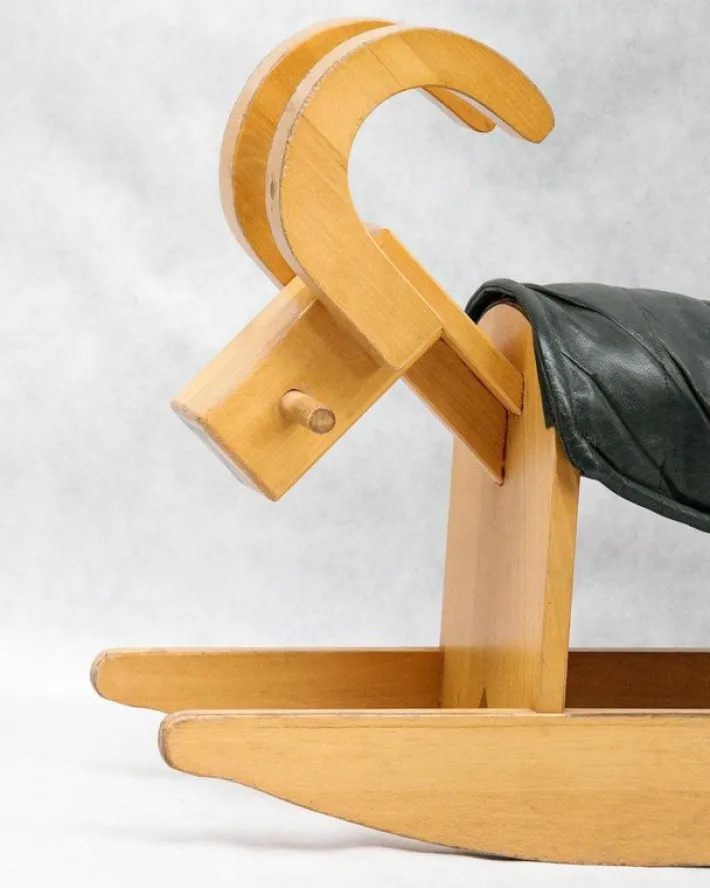 Pamono Mid-Century Wooden Rocking Billy Goat, 1960s Online
