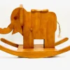 Pamono Mid-Century Wooden Rocking Elephant, 1960s Clearance