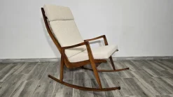 Pamono Mid-Century Wooden Rocking Chair