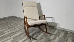 Pamono Mid-Century Wooden Rocking Chair