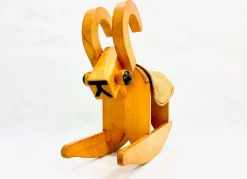 Pamono Mid-Century Wooden Rocking Billy Goat, 1960s Clearance