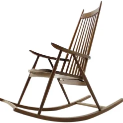 Pamono Mid-Century Wooden Scandinavian Style Rocking Chair, 1960s Clearance
