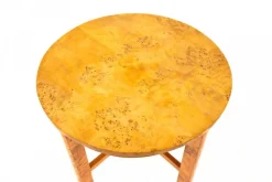 Pamono Mid-20th Century Art Deco Birch Side Table, 1950s Clearance