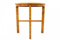 Pamono Mid-20th Century Art Deco Birch Side Table, 1950s Clearance