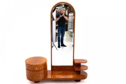 Pamono Mid-20th Century Art Deco Dressing Table, Poland, 1950s