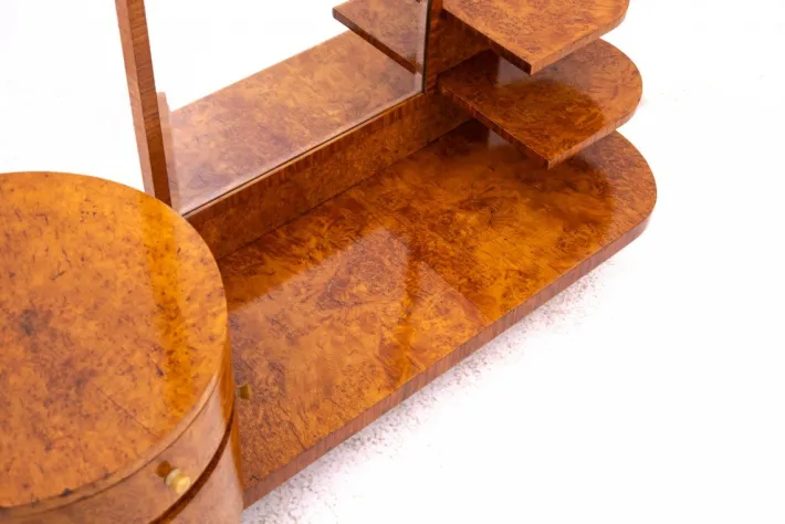 Pamono Mid-20th Century Art Deco Dressing Table, Poland, 1950s