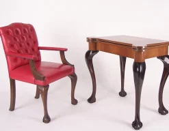 Pamono Mid-19th Century English Style Walnut Card Table Hot