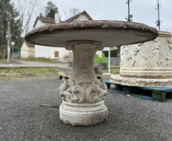 Pamono Mid-20th Century Round Table in Reconstituted Stone New