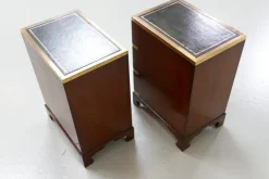 Pamono Military Campaign Bedside Chests, 1950s, Set of 2