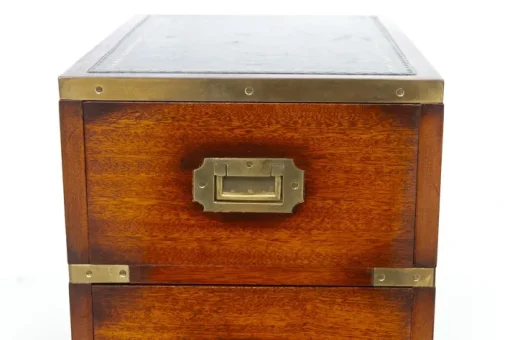 Pamono Military Campaign Bedside Chests, 1950s, Set of 2