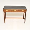 Pamono Military Campaign Yew Wood Desk, 1950s Sale