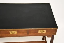 Pamono Military Campaign Yew Wood Desk, 1950s Sale