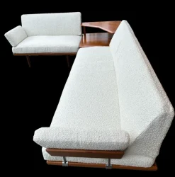 Pamono Minerva Corner Suite by Peter Hvidt & Orla Molgaard Nielsen for France & Son, 1960s, Set of 3 Sale