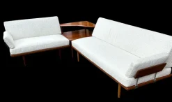 Pamono Minerva Corner Suite by Peter Hvidt & Orla Molgaard Nielsen for France & Son, 1960s, Set of 3 Sale