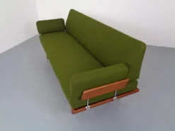 Pamono Minerva Teak & Kvadrat Hallingdal Daybed / Sofa by Peter Hvidt & Orla Mølgaard Nielsen for France & Son, Denmark, 1950s Clearance