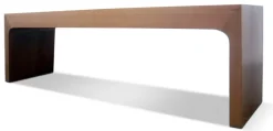Pamono Minimalist European Bench in Lined Beech by Maria Vidali