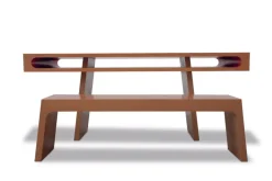 Pamono Minimalist European Bench in Lined Beech by Maria Vidali