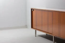Pamono Minimalist Sideboard in Teak and Chrome by Alfred Hendrickx for Belform, 1960s New