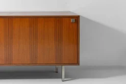 Pamono Minimalist Sideboard in Teak and Chrome by Alfred Hendrickx for Belform, 1960s New