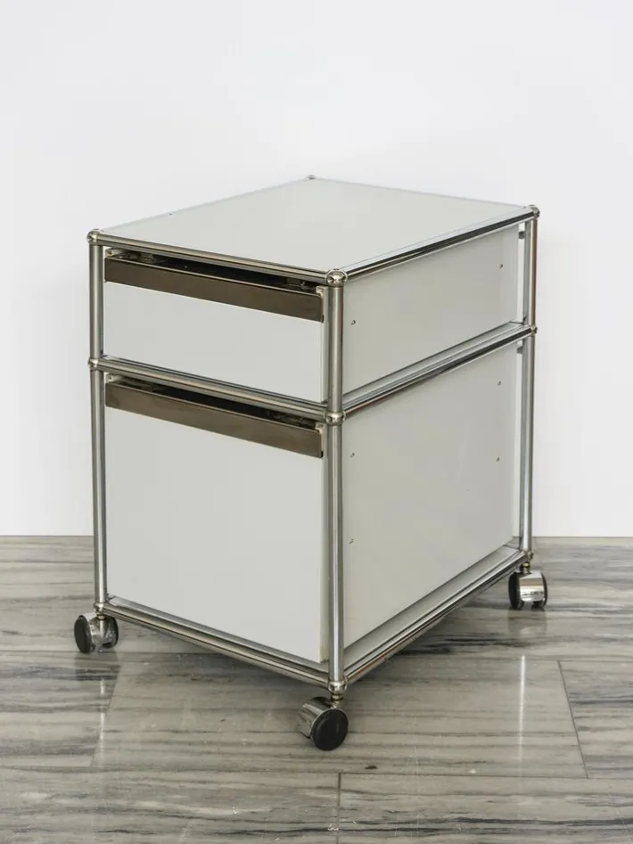 Pamono Mobile Pedestal with Drawers by Fritz Haller & Paul Schärer for USM Haller, 1980 Hot