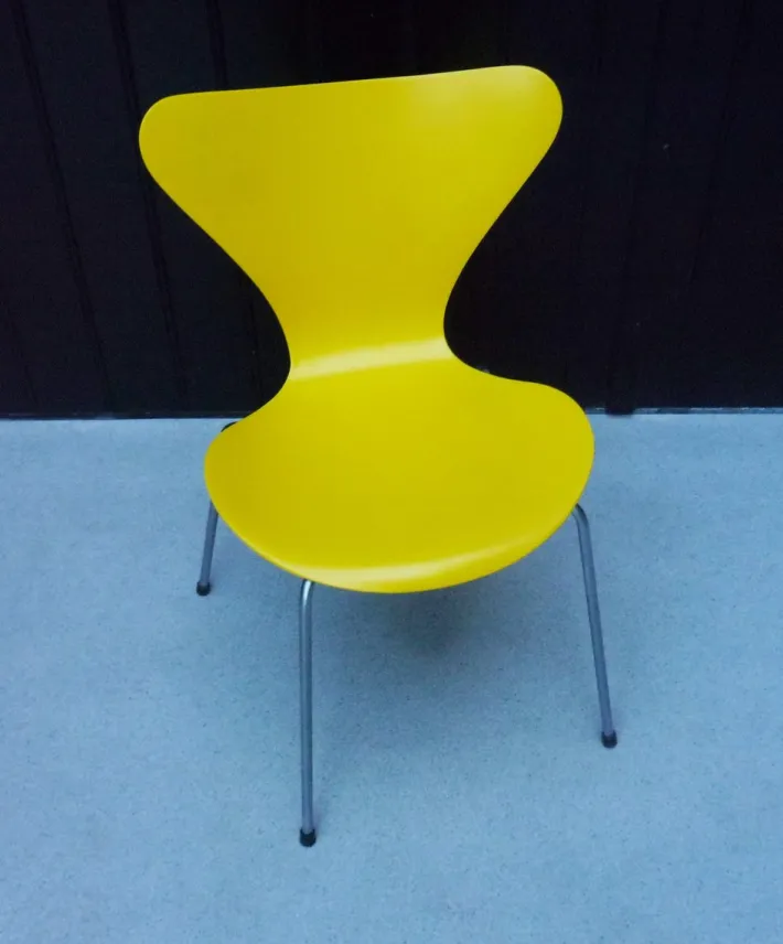 Pamono Mod. 3107 Chair in Yellow by Arne Jacobsen for Fritz Hansen, 1960 Sale