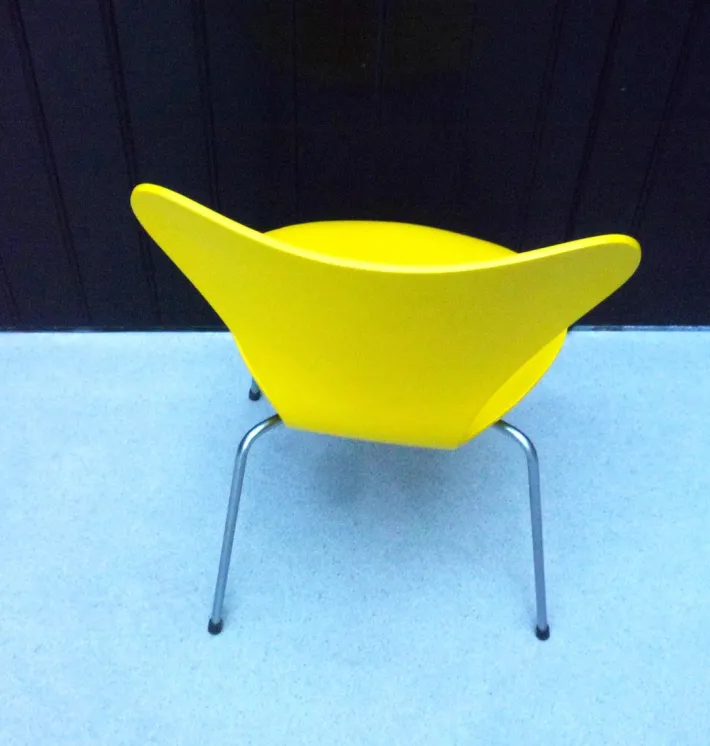 Pamono Mod. 3107 Chair in Yellow by Arne Jacobsen for Fritz Hansen, 1960 Sale
