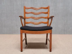 Pamono Model 1755 Armchairs by Ole Wanscher for Fritz Hansen, Denmark, 1940s, Set of 2 Outlet