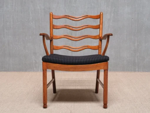 Pamono Model 1755 Armchairs by Ole Wanscher for Fritz Hansen, Denmark, 1940s, Set of 2 Outlet
