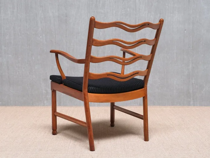 Pamono Model 1755 Armchairs by Ole Wanscher for Fritz Hansen, Denmark, 1940s, Set of 2 Outlet