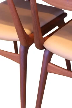 Pamono Model 370 Boomerang Chair in Teak and Leather by Alfred Christensen for Slagelse Møbelværk, Denmark, 1960s Sale