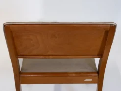 Pamono Model 611 Chair in Birch and Leather by Alvar Aalto, 1950s New