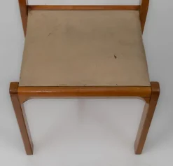 Pamono Model 611 Chair in Birch and Leather by Alvar Aalto, 1950s New