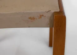 Pamono Model 611 Chair in Birch and Leather by Alvar Aalto, 1950s New