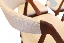 Pamono Model 31 Chair in Teak and Wool Hallingdal 65 Fabric by Kai Kristiansen for Schou Andersen, 1960s, Set of 4 Sale