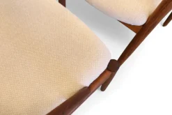 Pamono Model 31 Chair in Teak and Wool Hallingdal 65 Fabric by Kai Kristiansen for Schou Andersen, 1960s, Set of 4 Sale
