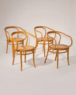 Pamono Model 209 Chairs by Michael Thonet, 1960s, Set of 4 Hot