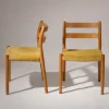 Pamono Model 84 Chairs by Niels Otto (N. O.) Møller for J. L. Møllers, 1976, Set of 2 Hot