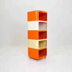 Pamono Model 4970 Componibili Square Serving Trolley by Anna Castelli for Kartell, Italy, 1960s