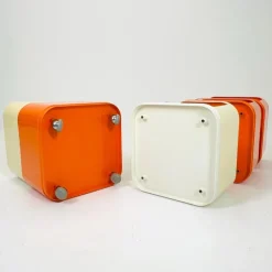 Pamono Model 4970 Componibili Square Serving Trolley by Anna Castelli for Kartell, Italy, 1960s