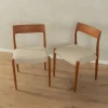 Pamono Model 77 Dining Room Chairs by Niels Otto Møller for J. L. Møllers, 1950s, Set of 2