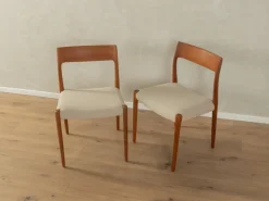 Pamono Model 77 Dining Room Chairs by Niels Otto Møller for J. L. Møllers, 1950s, Set of 2