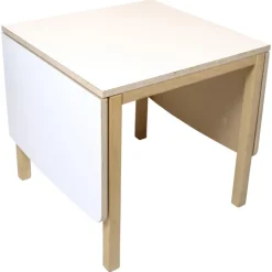 Pamono Model 517 Flap Table in Oak with White Laminate Top Hot