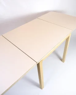 Pamono Model 517 Flap Table in Oak with White Laminate Top Hot